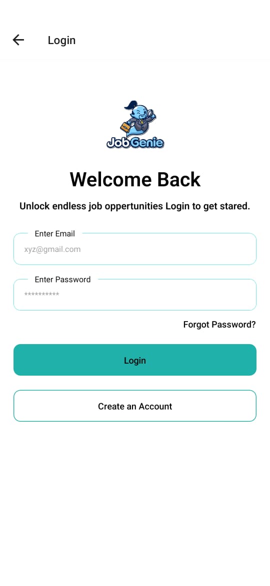 Job Finding Android App